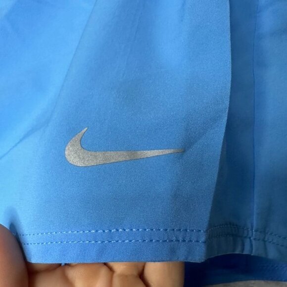Nike Women's Dri-FIT Mid-Rise Brief-Lined Running Shorts NWT Size XS (Blue) - Picture 9 of 16